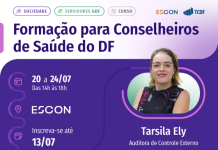 TCDF abre inscrições para curso de Formação para Conselheiros de Saúde do DF
