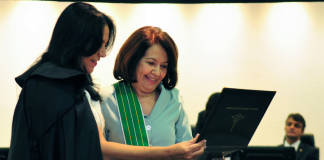 TCDF homenageia a presidente do Superior Tribunal de Justiça
