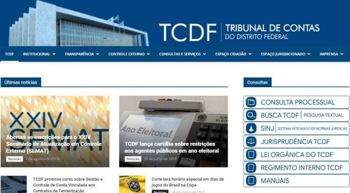 TCDF lança novo site mais acessível e funcional