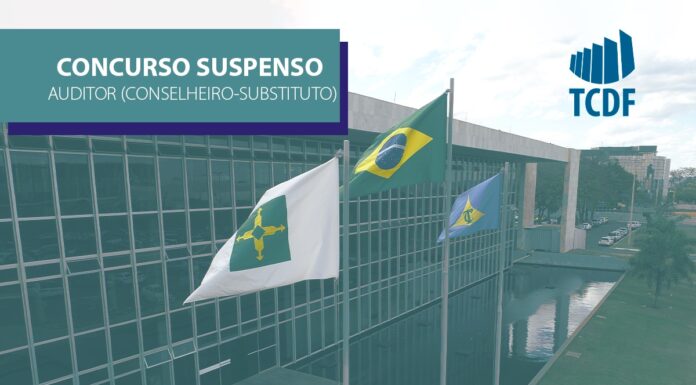 Aplicação de provas do concurso para Auditor do TCDF está suspensa