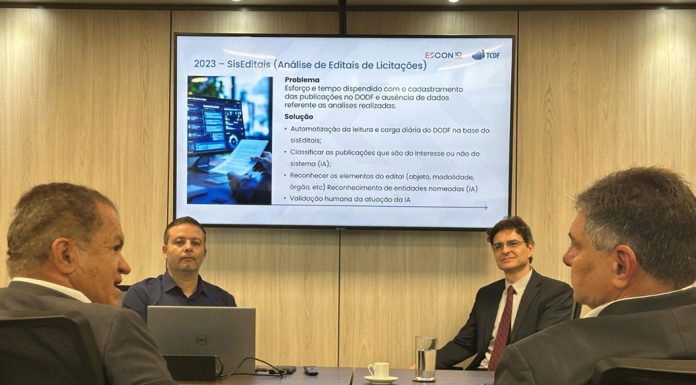 TCDF recebe presidente do TCE-PI e apresenta inovações em Inteligência Artificial