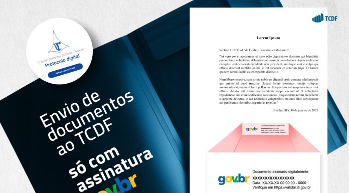 TCDF passa a exigir assinatura com Gov.Br para documentos enviados pela internet