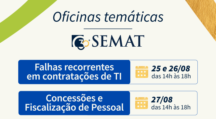 Aprendendo na prática: 30º Semat 2025 oferece oficinas para evitar falhas na gestão pública do DF