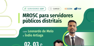 Inscrições abertas para o curso sobre MROSC para servidores do GDF