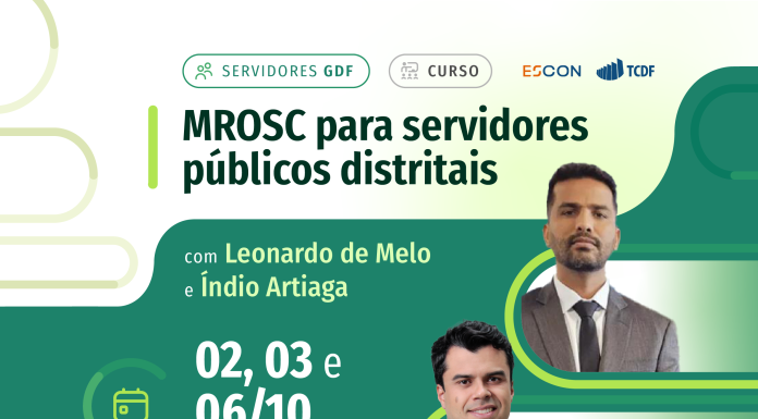 Inscrições abertas para o curso sobre MROSC para servidores do GDF