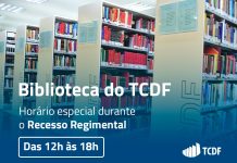Biblioteca do TCDF terá horário especial durante o recesso