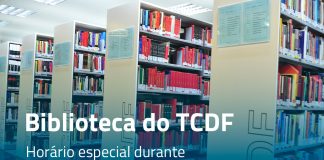 Biblioteca do TCDF terá horário especial durante o recesso