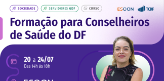TCDF abre inscrições para curso de Formação para Conselheiros de Saúde do DF