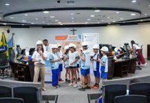 TCendo o Futuro: 160 estudantes da rede pública simulam fiscalização de obras no plenário do TCDF